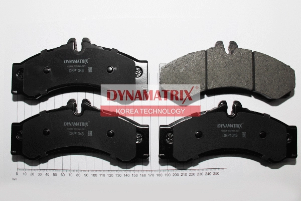DBP1043 DYNAMATRIX Комплект тормозных колодок, дисковый тормоз (фото 1)