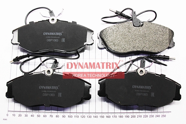 DBP1063 DYNAMATRIX Комплект тормозных колодок, дисковый тормоз (фото 1)