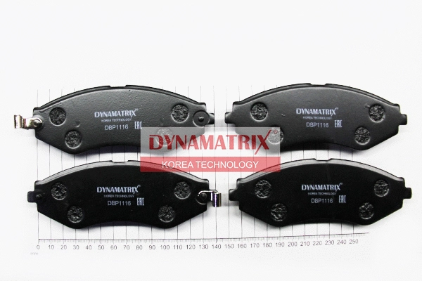 DBP1116 DYNAMATRIX Комплект тормозных колодок, дисковый тормоз (фото 1)