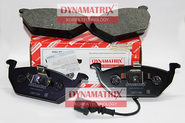 DBP1398 DYNAMATRIX Комплект тормозных колодок, дисковый тормоз (фото 1)