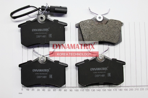 DBP1481 DYNAMATRIX Комплект тормозных колодок, дисковый тормоз (фото 1)