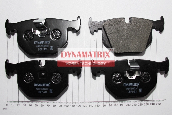 DBP1483 DYNAMATRIX Комплект тормозных колодок, дисковый тормоз (фото 1)