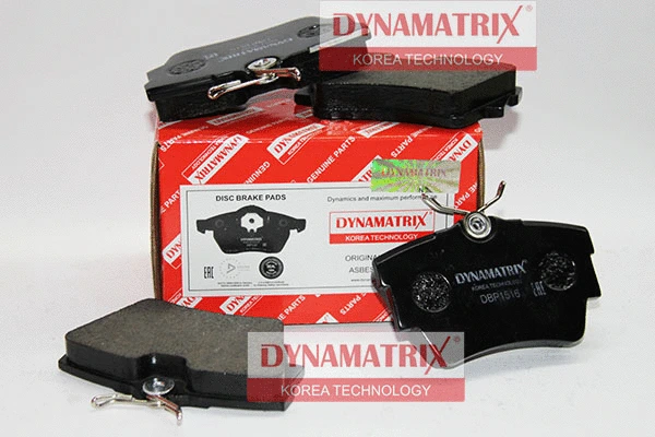 DBP1516 DYNAMATRIX Комплект тормозных колодок, дисковый тормоз (фото 1)