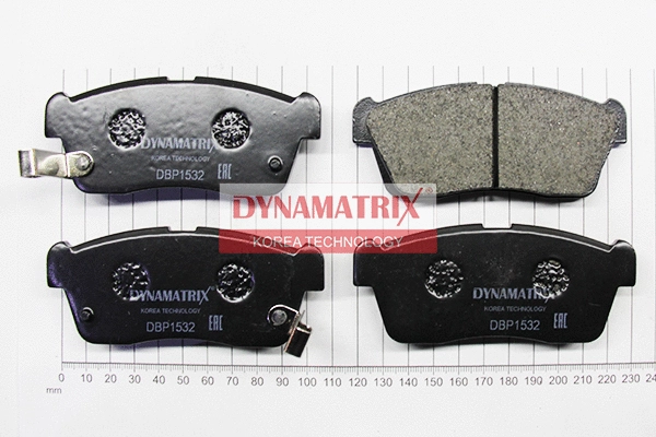 DBP1532 DYNAMATRIX Комплект тормозных колодок, дисковый тормоз (фото 1)