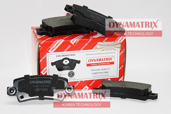 DBP1574 DYNAMATRIX Комплект тормозных колодок, дисковый тормоз (фото 1)