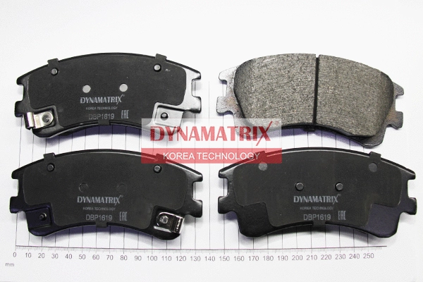 DBP1619 DYNAMATRIX Комплект тормозных колодок, дисковый тормоз (фото 1)