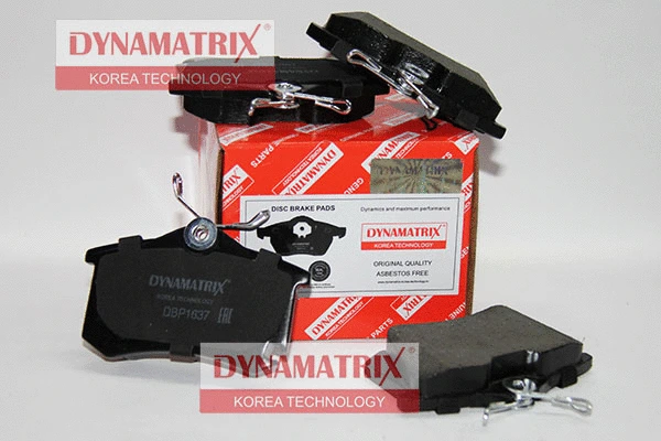 DBP1637 DYNAMATRIX Комплект тормозных колодок, дисковый тормоз (фото 1)