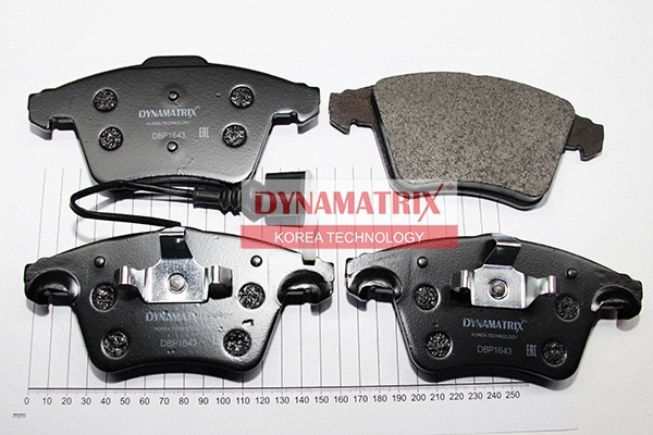 DBP1643 DYNAMATRIX Комплект тормозных колодок, дисковый тормоз (фото 1)