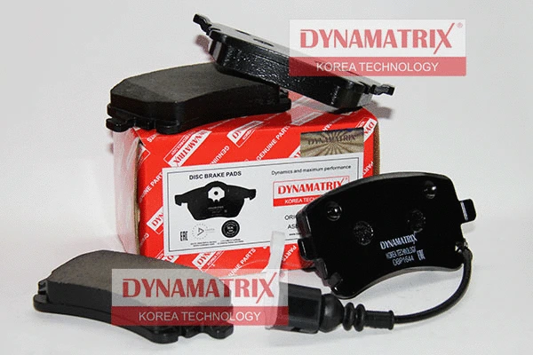 DBP1644 DYNAMATRIX Комплект тормозных колодок, дисковый тормоз (фото 1)