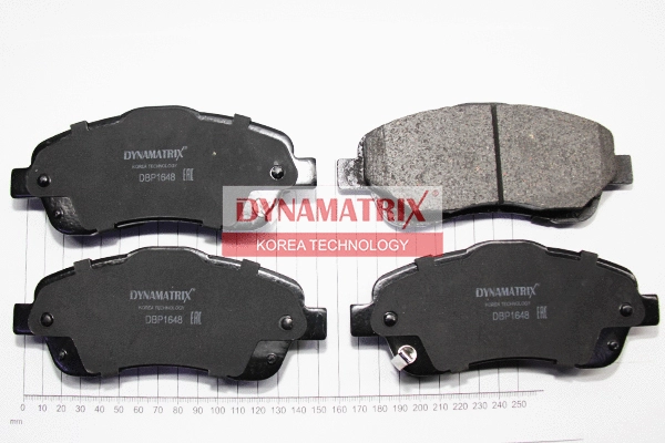 DBP1648 DYNAMATRIX Комплект тормозных колодок, дисковый тормоз (фото 1)