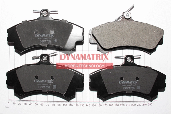 DBP1738 DYNAMATRIX Комплект тормозных колодок, дисковый тормоз (фото 1)