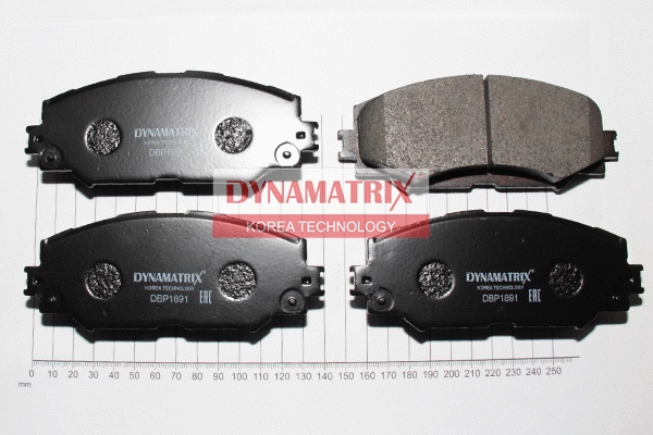 DBP1891 DYNAMATRIX Комплект тормозных колодок, дисковый тормоз (фото 1)