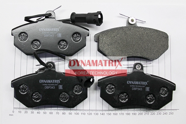 DBP343 DYNAMATRIX Комплект тормозных колодок, дисковый тормоз (фото 1)