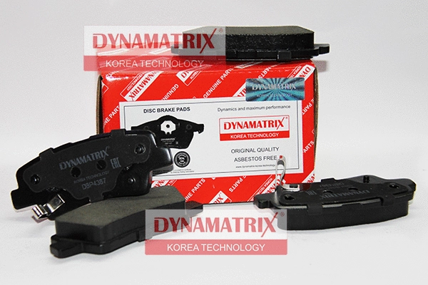 DBP4387 DYNAMATRIX Комплект тормозных колодок, дисковый тормоз (фото 1)