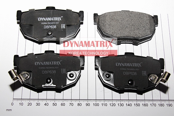 DBP638 DYNAMATRIX Комплект тормозных колодок, дисковый тормоз (фото 1)