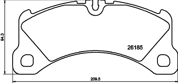 BPD2425 BENDIX Braking Комплект тормозных колодок, дисковый тормоз (фото 1)