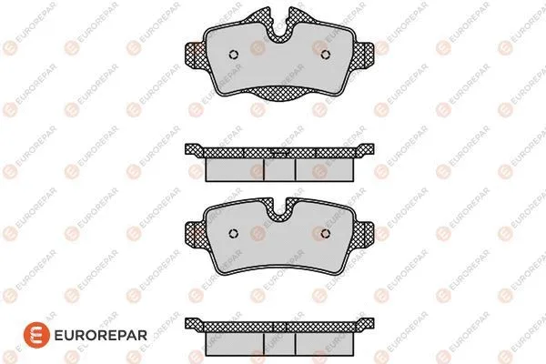 1617276980 EUROREPAR Комплект тормозных колодок, дисковый тормоз (фото 1)
