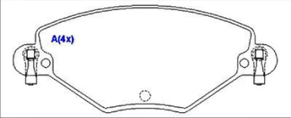 1643069180 EUROREPAR Комплект тормозных колодок, дисковый тормоз (фото 1)