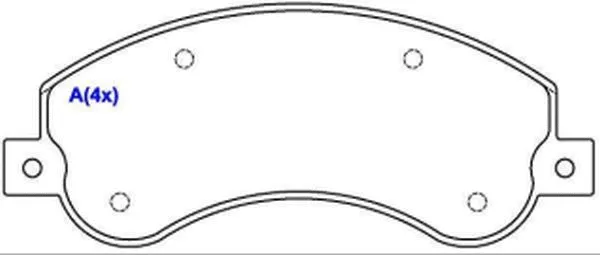 1643074280 EUROREPAR Комплект тормозных колодок, дисковый тормоз (фото 1)