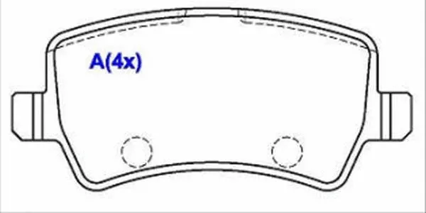 1643079580 EUROREPAR Комплект тормозных колодок, дисковый тормоз (фото 1)