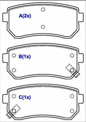 1643080780 EUROREPAR Комплект тормозных колодок, дисковый тормоз (фото 1)