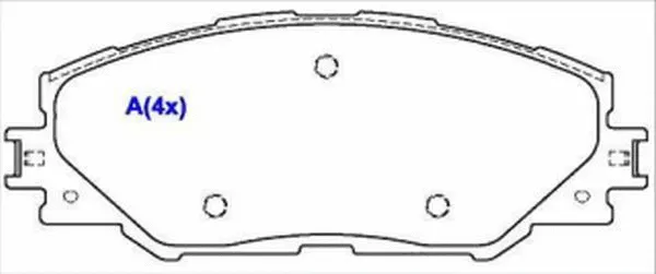 1643081180 EUROREPAR Комплект тормозных колодок, дисковый тормоз (фото 1)