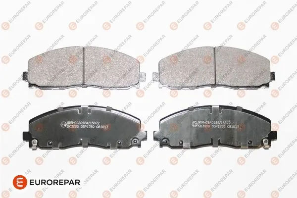 1681165780 EUROREPAR Комплект тормозных колодок, дисковый тормоз (фото 1)