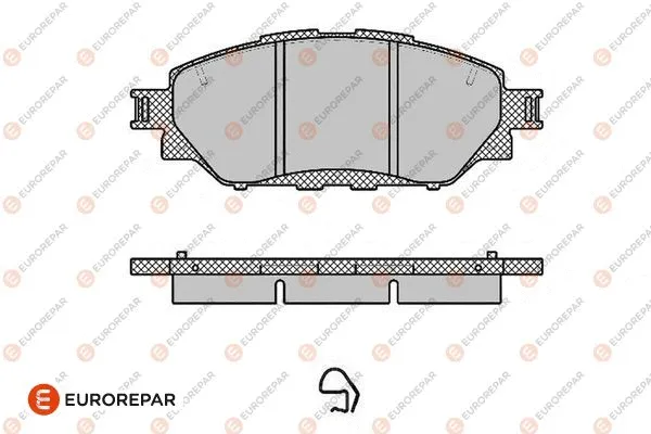 1682325180 EUROREPAR Комплект тормозных колодок, дисковый тормоз (фото 1)