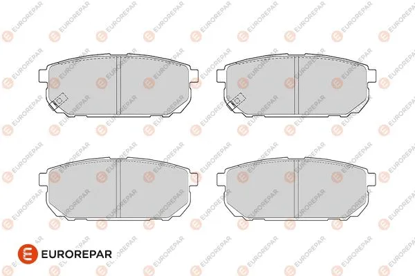 1686263880 EUROREPAR Комплект тормозных колодок, дисковый тормоз (фото 1)