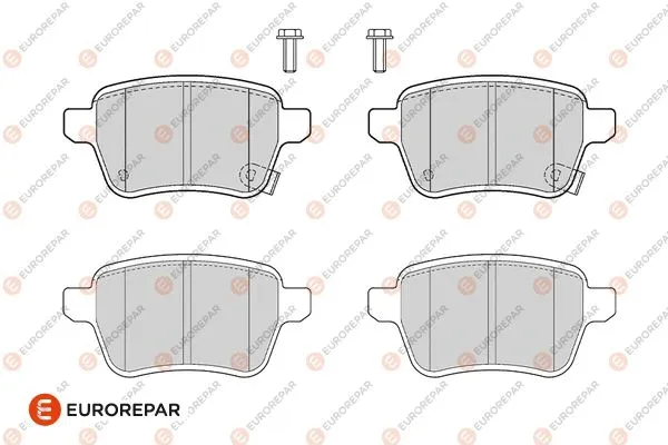 1686271180 EUROREPAR Комплект тормозных колодок, дисковый тормоз (фото 1)