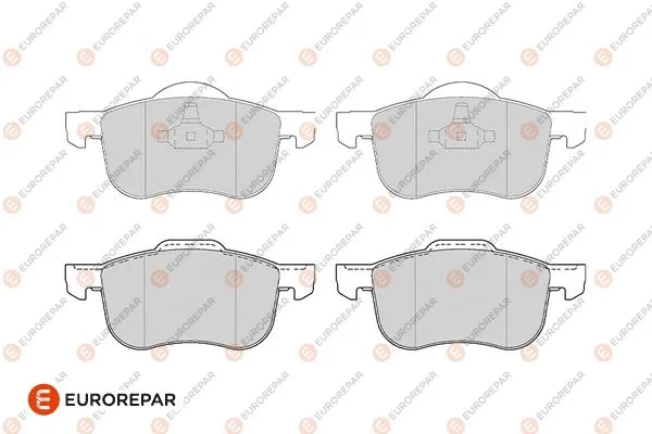 1686274380 EUROREPAR Комплект тормозных колодок, дисковый тормоз (фото 1)