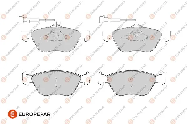 1686274480 EUROREPAR Комплект тормозных колодок, дисковый тормоз (фото 1)