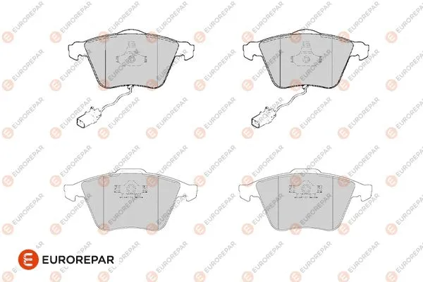 1686274680 EUROREPAR Комплект тормозных колодок, дисковый тормоз (фото 1)