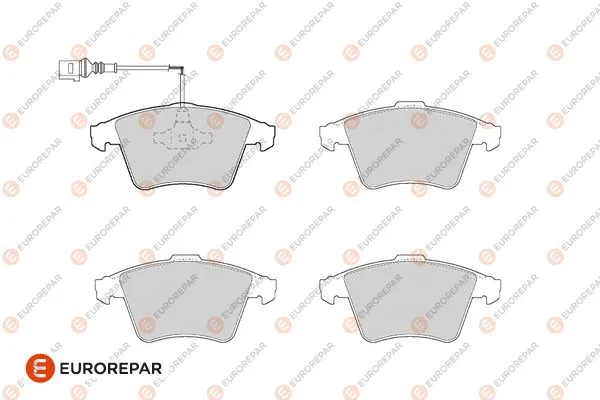 1686275280 EUROREPAR Комплект тормозных колодок, дисковый тормоз (фото 1)