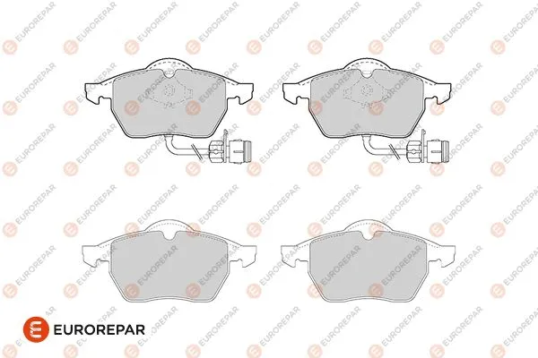 1686277180 EUROREPAR Комплект тормозных колодок, дисковый тормоз (фото 1)