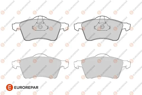 1686277580 EUROREPAR Комплект тормозных колодок, дисковый тормоз (фото 1)