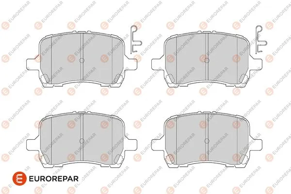 1686280080 EUROREPAR Комплект тормозных колодок, дисковый тормоз (фото 1)
