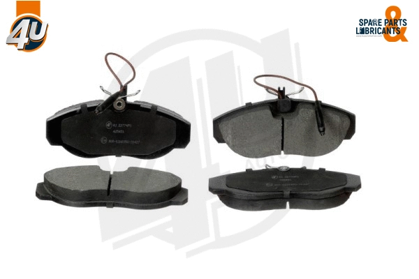 22774PU 4U Autoparts Комплект тормозных колодок, дисковый тормоз (фото 1)