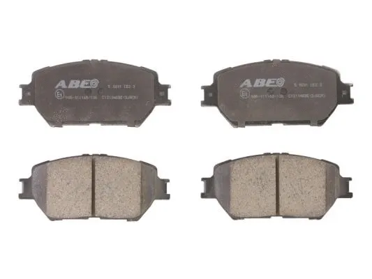 C12104ABE ABE Комплект тормозных колодок, дисковый тормоз (фото 1)