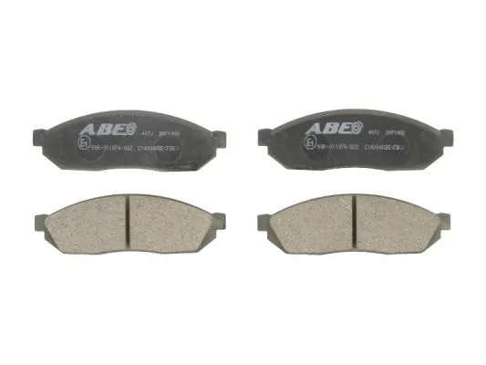 C14004ABE ABE Комплект тормозных колодок, дисковый тормоз (фото 1)