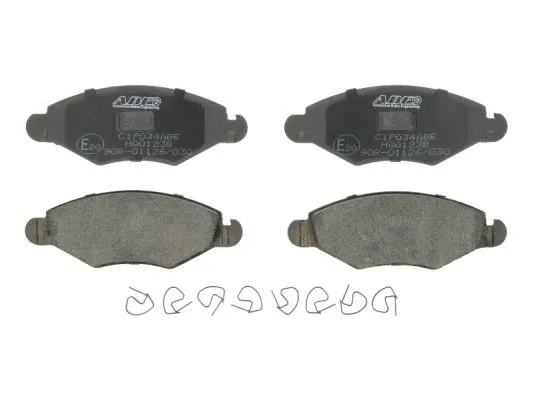 C1P034ABE ABE Комплект тормозных колодок, дисковый тормоз (фото 1)