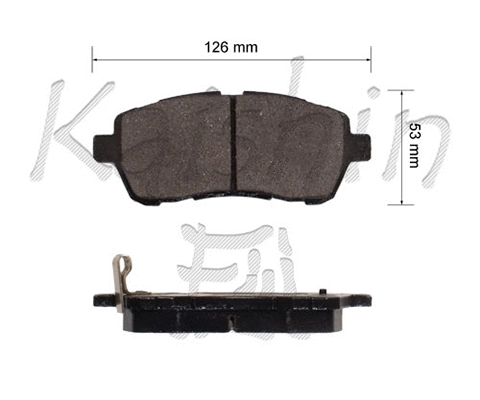 FK0051 KAISHIN Комплект тормозных колодок, дисковый тормоз (фото 1)