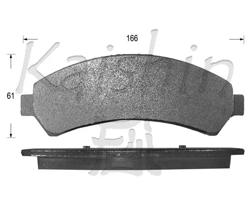 FK10023 KAISHIN Комплект тормозных колодок, дисковый тормоз (фото 1)