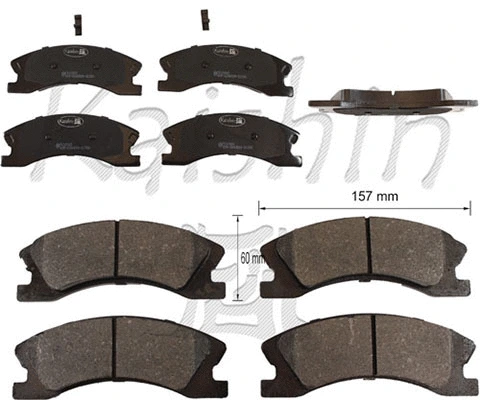 FK10065 KAISHIN Комплект тормозных колодок, дисковый тормоз (фото 1)