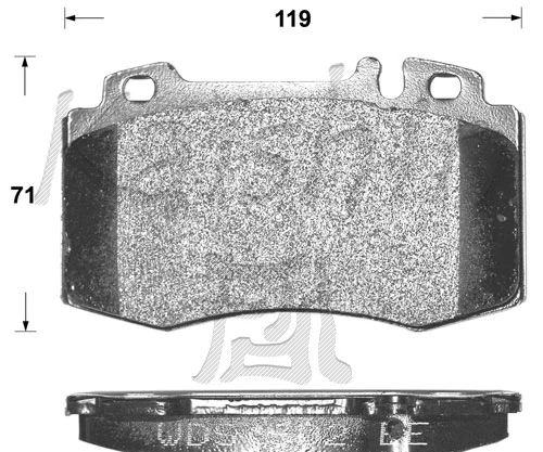 FK10079 KAISHIN Комплект тормозных колодок, дисковый тормоз (фото 1)