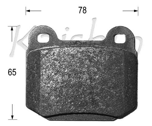 FK10125 KAISHIN Комплект тормозных колодок, дисковый тормоз (фото 1)