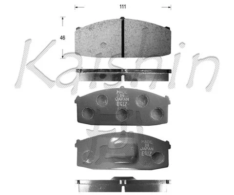 FK1013 KAISHIN Комплект тормозных колодок, дисковый тормоз (фото 1)