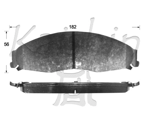 FK10136 KAISHIN Комплект тормозных колодок, дисковый тормоз (фото 1)