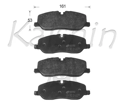 FK10168 KAISHIN Комплект тормозных колодок, дисковый тормоз (фото 1)