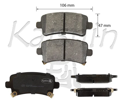 FK10208 KAISHIN Комплект тормозных колодок, дисковый тормоз (фото 1)